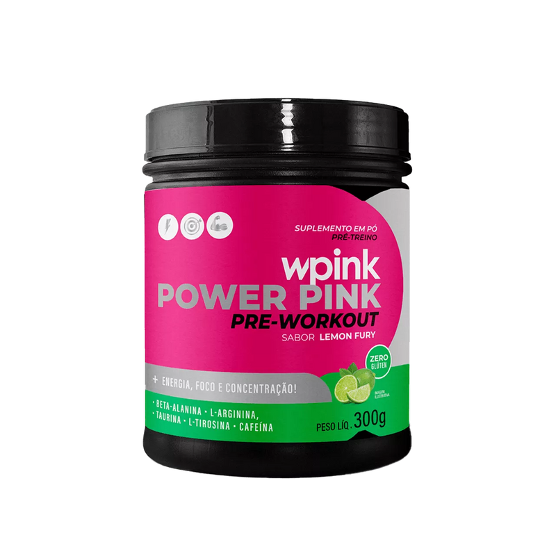 super power pink de limão - pré-treino – 300g