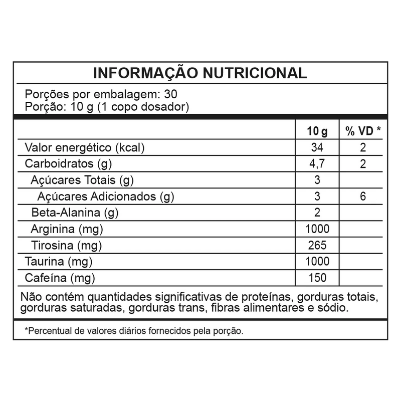 super power pink de laranja - pré-treino – 300g